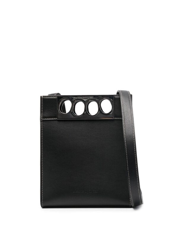 Alexander McQueen The Grip leather messenger bag