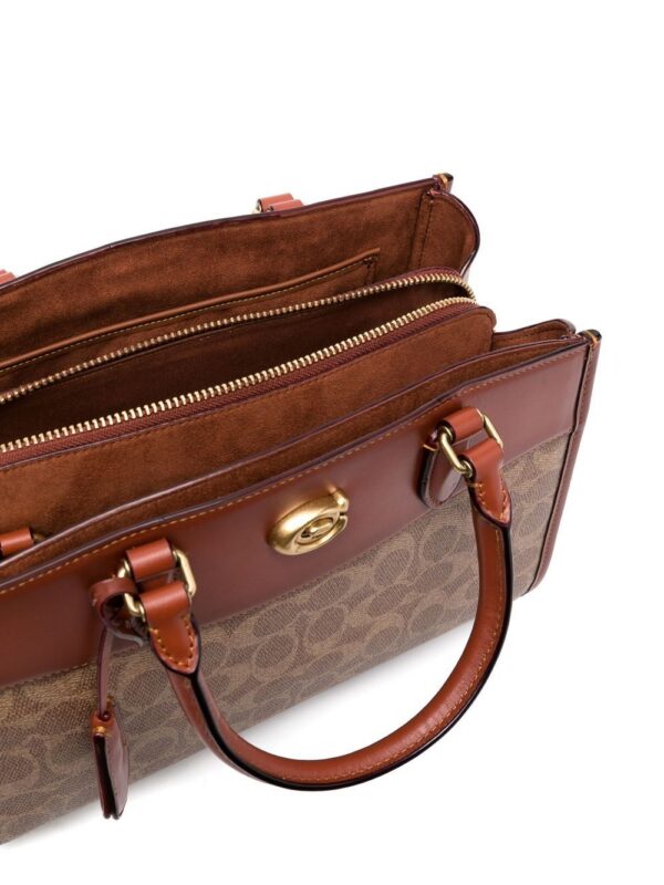 19313297_42469421_1000.jpg Coach logo-print leather tote bag