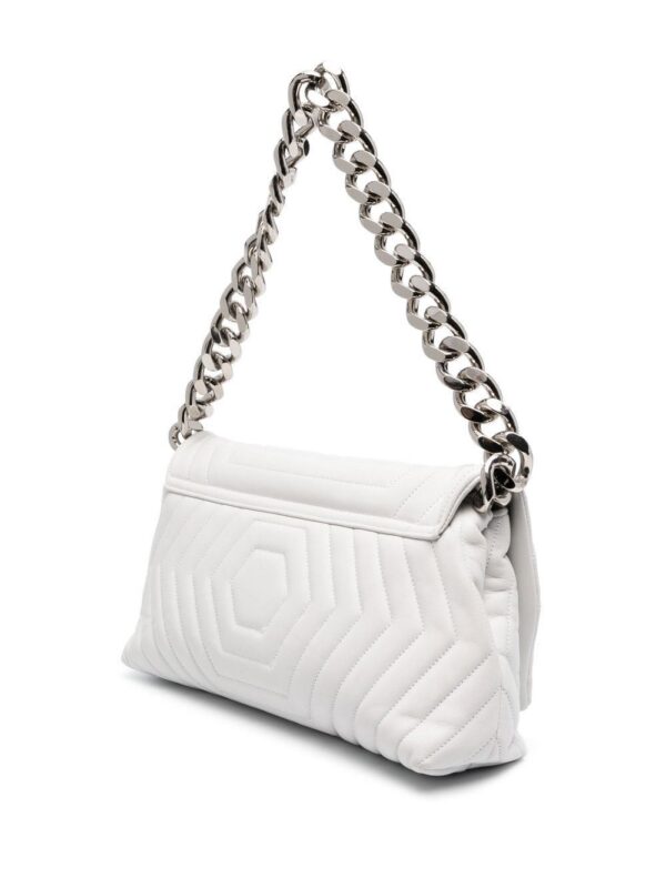 19331358_43976256_1000.jpg Philipp Plein Hexagon logo-plaque quilted shoulder bag