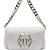 19331358_43976257_1000.jpg Philipp Plein Hexagon logo-plaque quilted shoulder bag