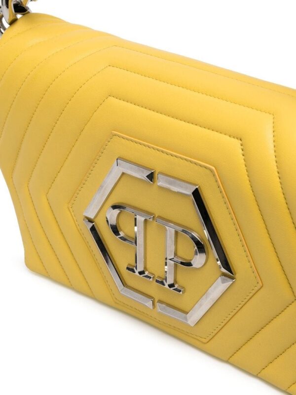 19332314_43976086_1000.jpg Philipp Plein Hexagon logo-plaque quilted shoulder bag