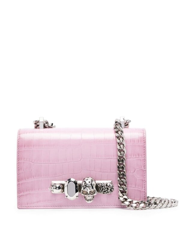 19360736_42542982_1000.jpg Alexander McQueen Jewelled crocodile-embossed satchel bag