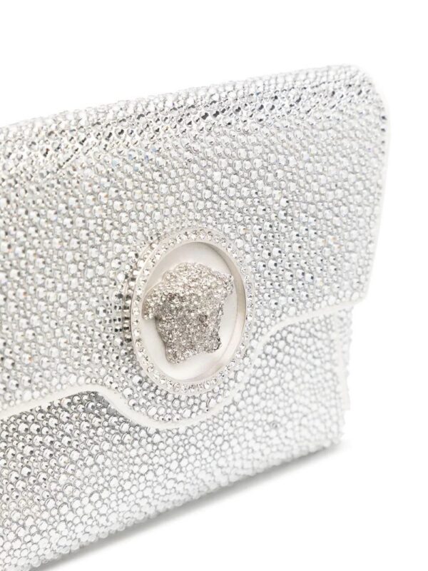 Versace  La Medusa crystal envelope clutch Bag