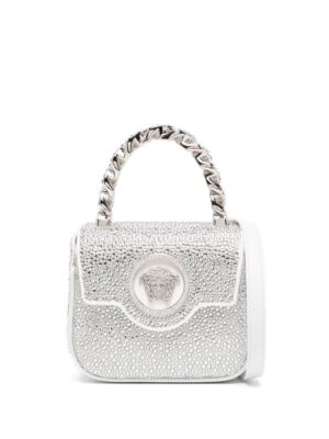 19368577_42702292_1000.jpg Versace La Medusa crystal-embellished mini bag