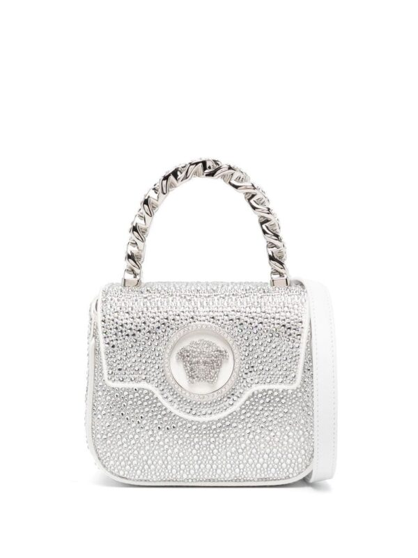 19368577_42702292_1000.jpg Versace La Medusa crystal-embellished mini bag