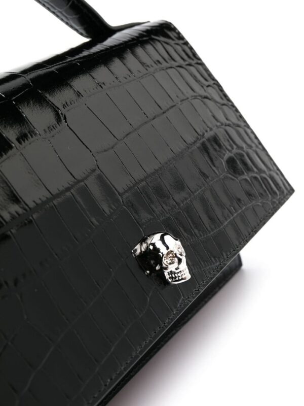 19373547_42602803_1000.jpg Alexander McQueen crocodile-effect patent leather shoulder bag