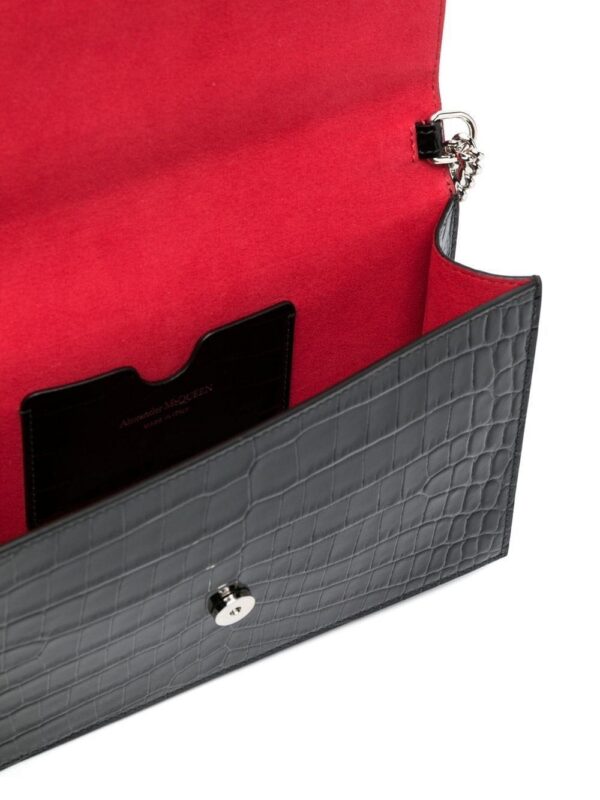 19373547_42602804_1000.jpg Alexander McQueen crocodile-effect patent leather shoulder bag