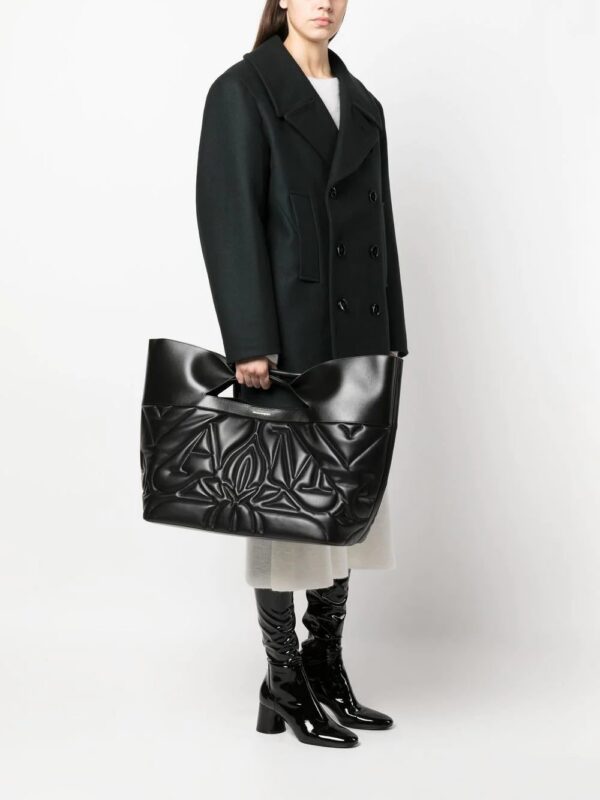 19375692_42622072_1000.jpg Alexander Mcqueen Seal logo-embroidered tote bag