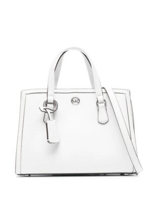 19380146_42595384_1000.jpg Michael Michael Kors leather logo-plaque handbag