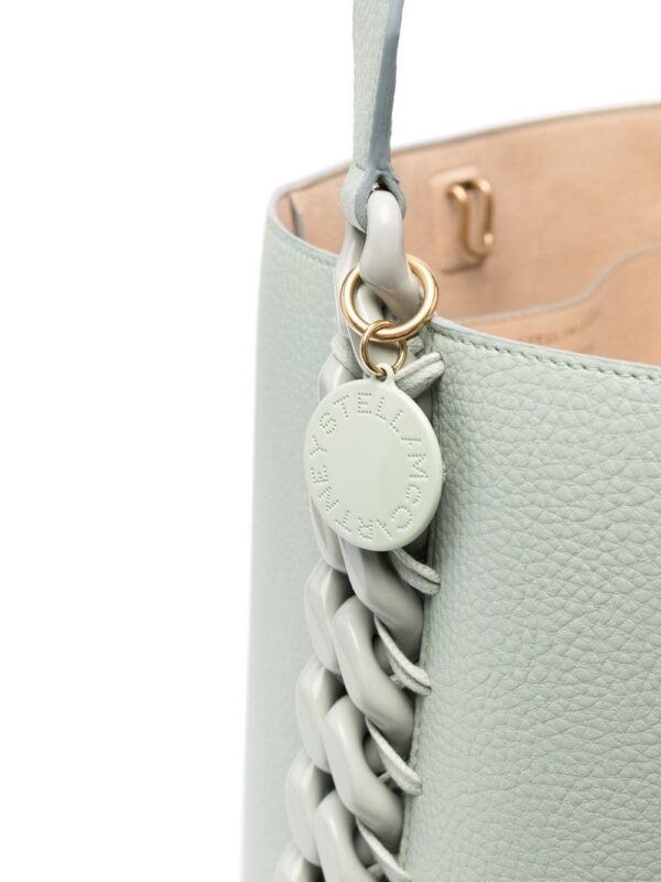 19385047_42613932_1000.jpg Stella McCartney Frayme chain link-trim tote bag