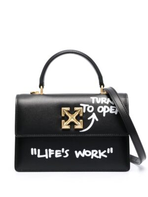 Off-White  Jitney 1.4 leather tote bag