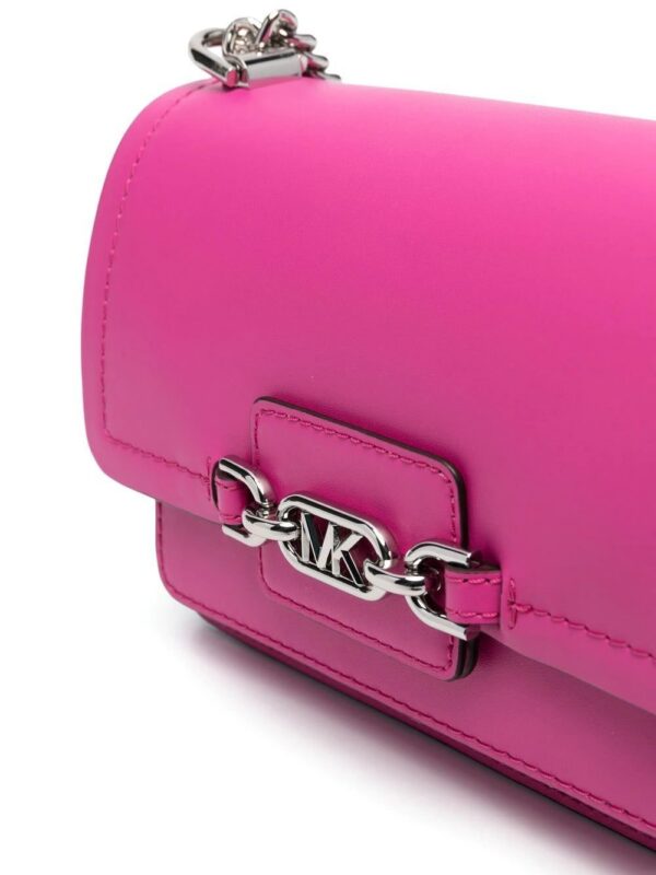 19394271_42728595_1000_a77dcbf1-b739-41d0-be9a-6b310556df2c.jpg Michael Michael Kors Cerise leather logo-plaque bag