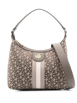 19397653_42696611_1000.jpg DKNY all-over monogram-print shoulder bag