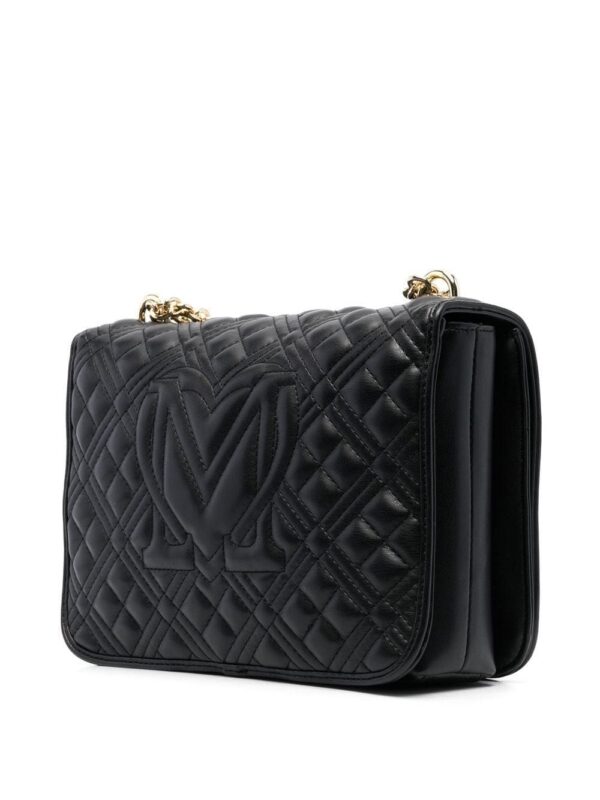 19401558_43265146_1000.jpg Love Moschino logo-plaque quilted shoulder bag