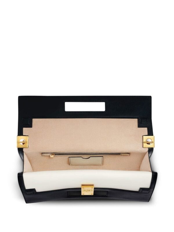 19408046_43671385_1000.jpg Balmain two-tone Heritage clutch bag