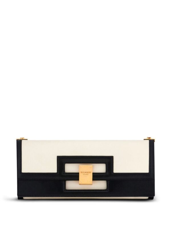 19408046_43671389_1000.jpg Balmain two-tone Heritage clutch bag