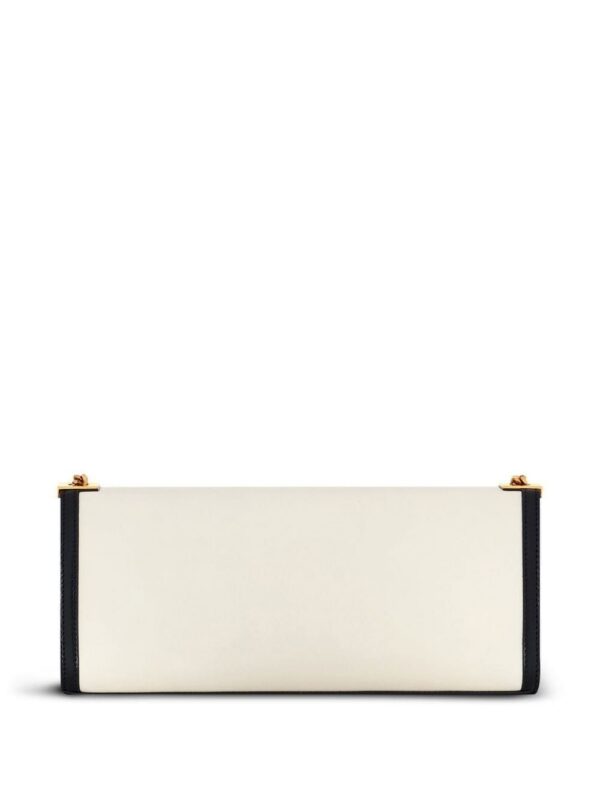 19408046_43672109_1000.jpg Balmain two-tone Heritage clutch bag
