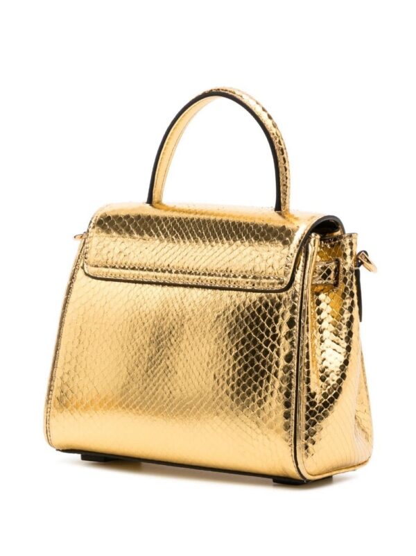 19409555_50034287_1000.jpg Versace small La Medusa python-effect tote bag