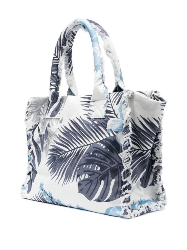 PINKO  logo-embroidered beach bag