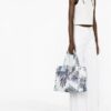 PINKO  logo-embroidered beach bag