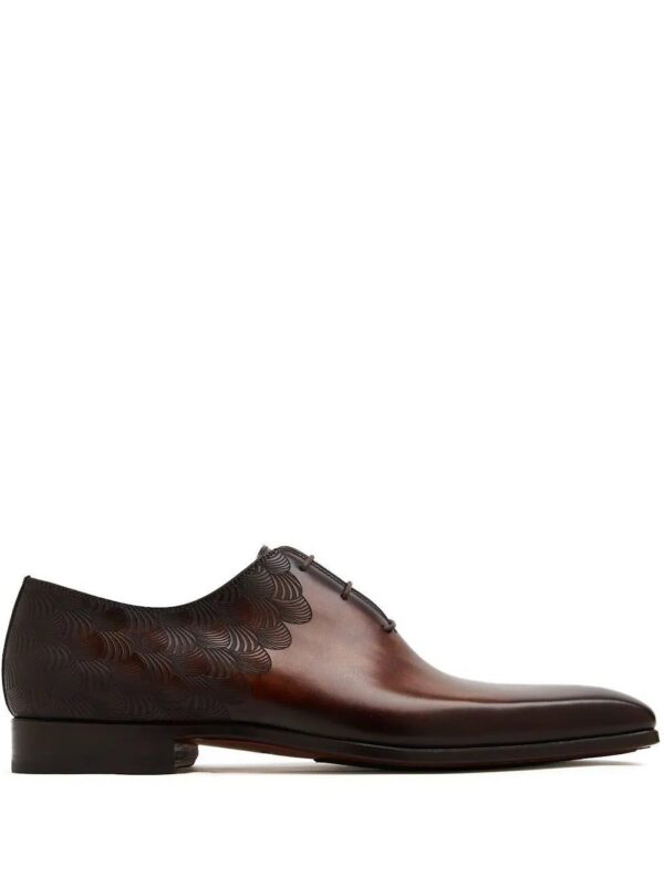 19425557_43510918_1000.jpg Magnanni embossed-detail Oxford shoes