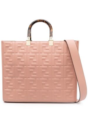 19431307_43324992_1000.jpg FENDI embossed-FF logo tote bag