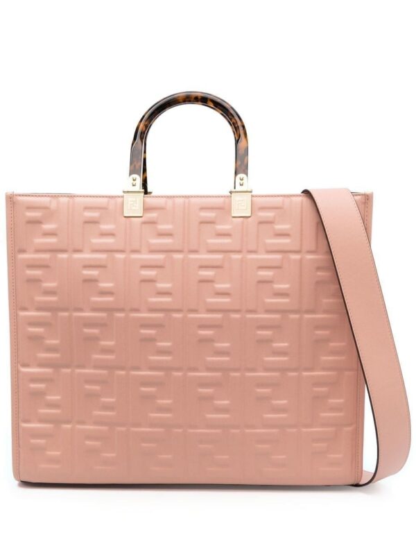 FENDI embossed-FF logo tote bag