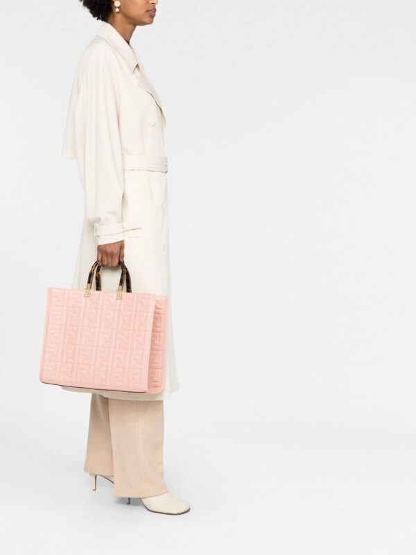 FENDI embossed-FF logo tote bag