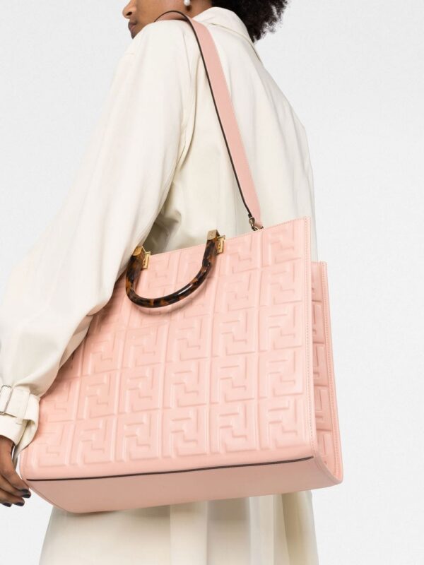 FENDI embossed-FF logo tote bag