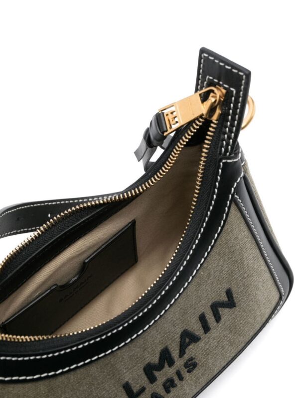 Balmain logo-print B-army shoulder bag