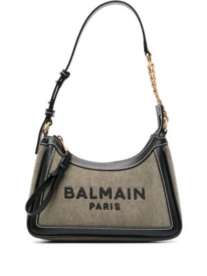 19437226_43331432_1000.jpg Balmain logo-print B-army shoulder bag