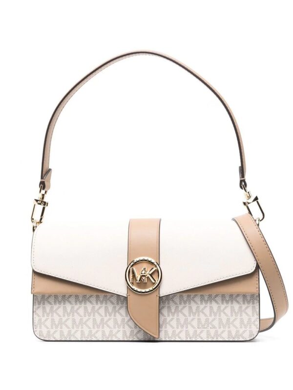 19447475_43341368_1000.jpg Michael Michael Kors Greenwich medium logo shoulder bag