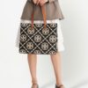 Tory Burch T Monogram embossed tote bag