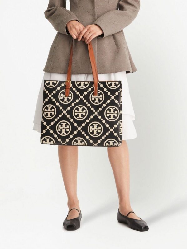 Tory Burch T Monogram embossed tote bag