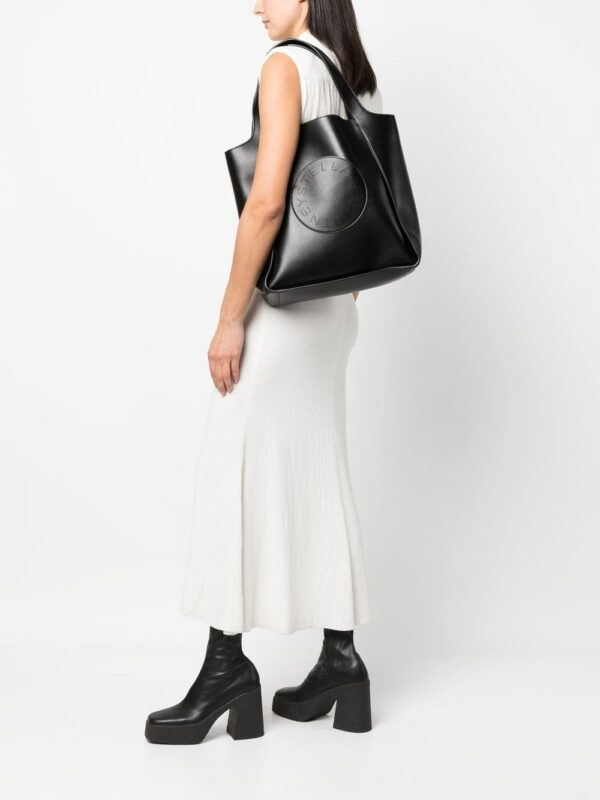 Stella McCartney Stella perforated-logo tote bag