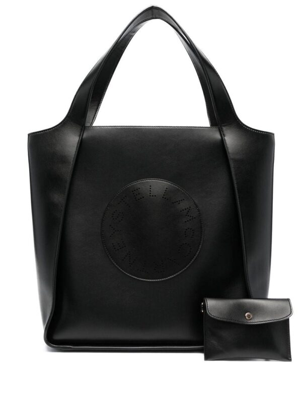 Stella McCartney Stella perforated-logo tote bag