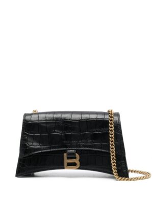 19461344_44625629_1000.jpg Balenciaga Crush crocodile-embossed shoulder bag