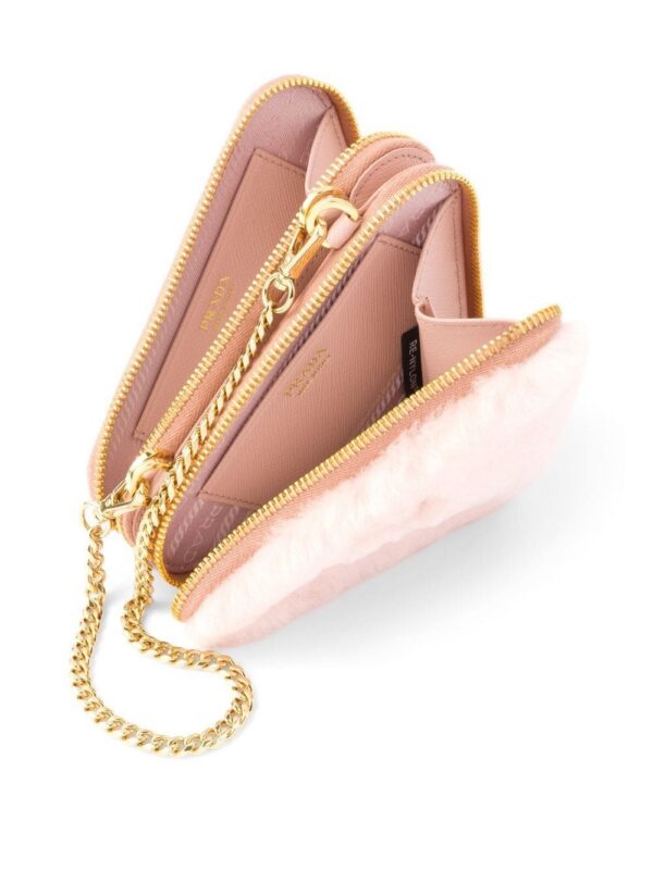 Prada mini shearling crossbody bag