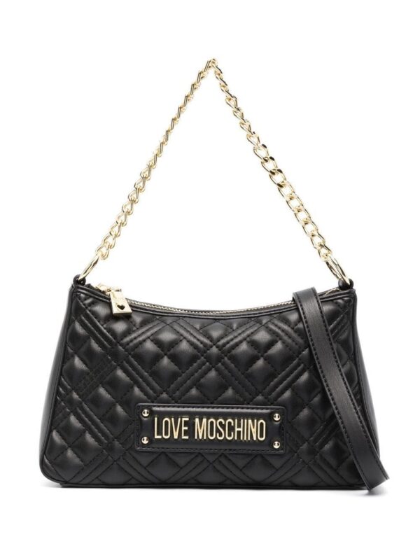 19467824_43515766_1000.jpg Love Moschino quilted logo-plaque shoulder bag