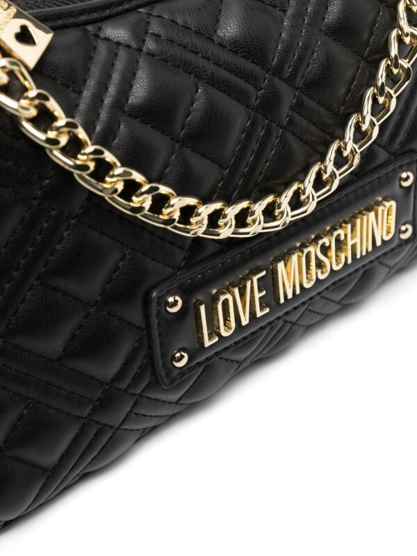 19467824_43516543_1000.jpg Love Moschino quilted logo-plaque shoulder bag