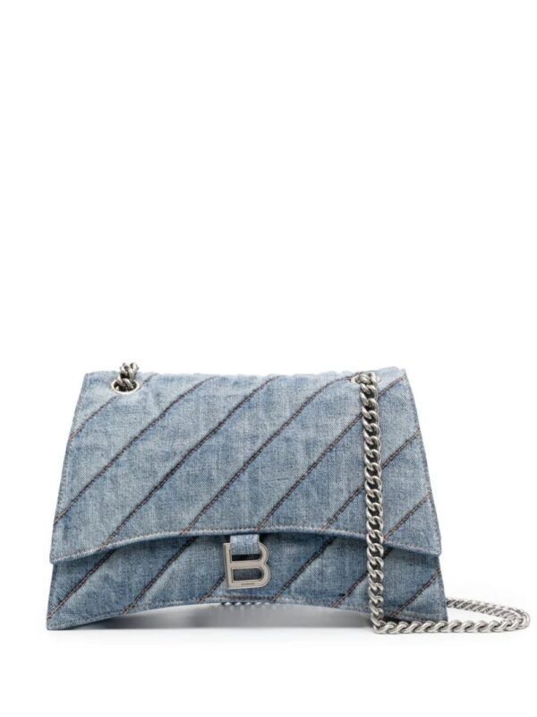 19469565_50025805_1000.jpg Balenciaga medium Crush denim shoulder bag