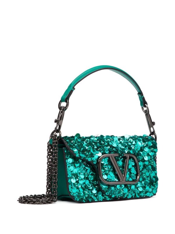 Valentino Garavani Locò VLogo sequin shoulder bag