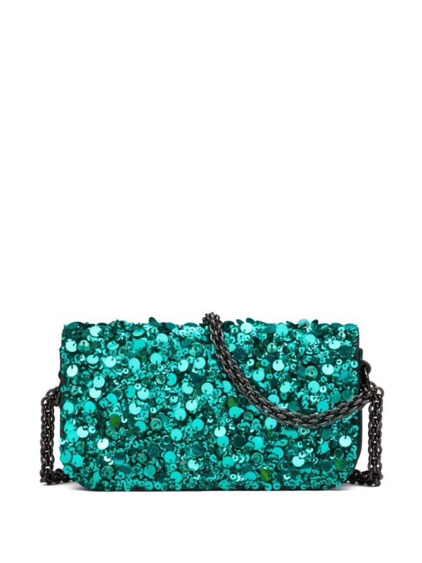 Valentino Garavani Locò VLogo sequin shoulder bag
