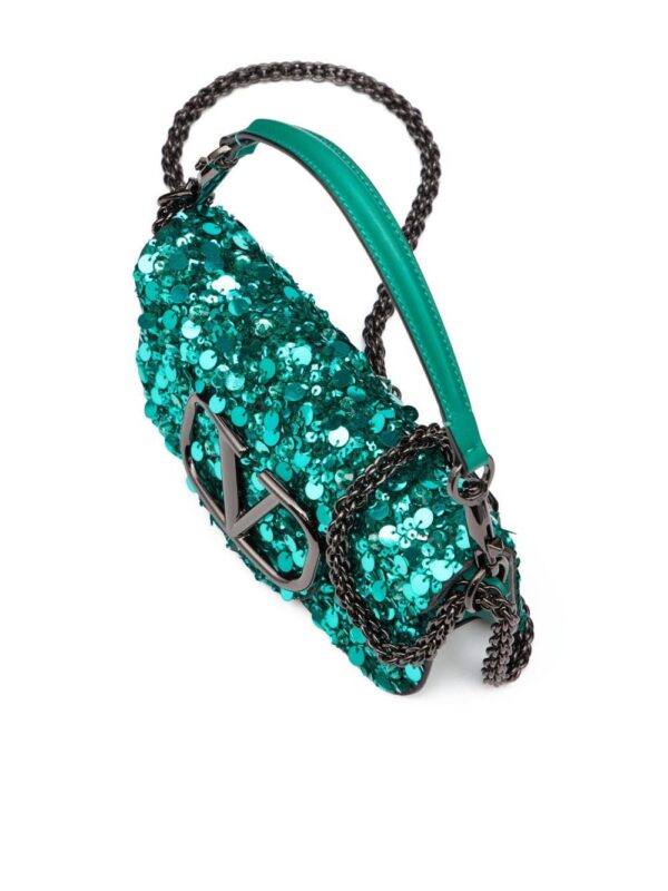 Valentino Garavani Locò VLogo sequin shoulder bag
