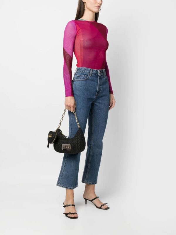 Versace Jeans Couture  faux-leather matelassé shoulder bag