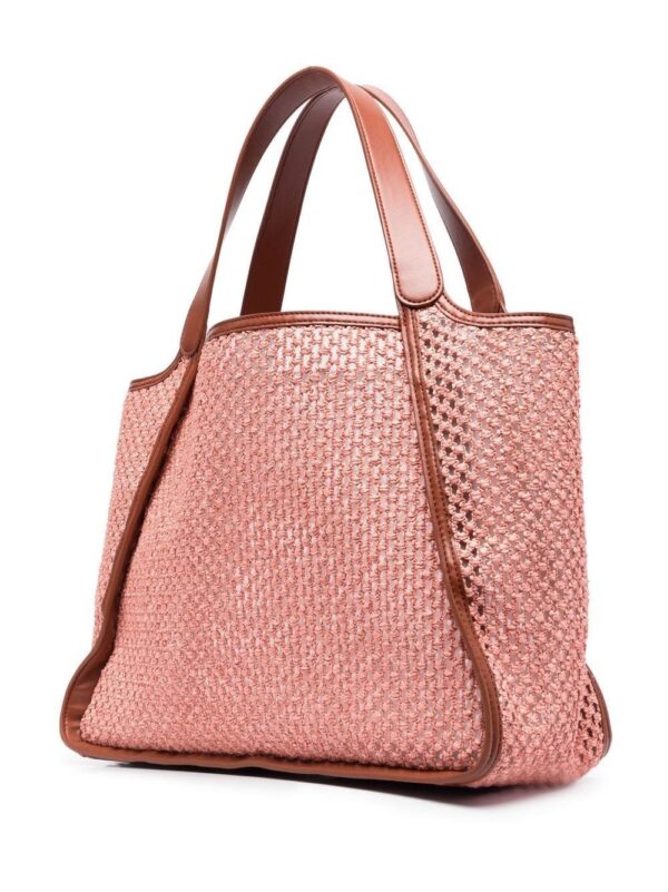 19485994_43756379_1000.jpg Stella McCartney embroidered-logo woven tote bag