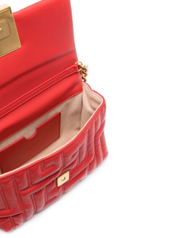 Balmain logo-detail leather crossbody bag