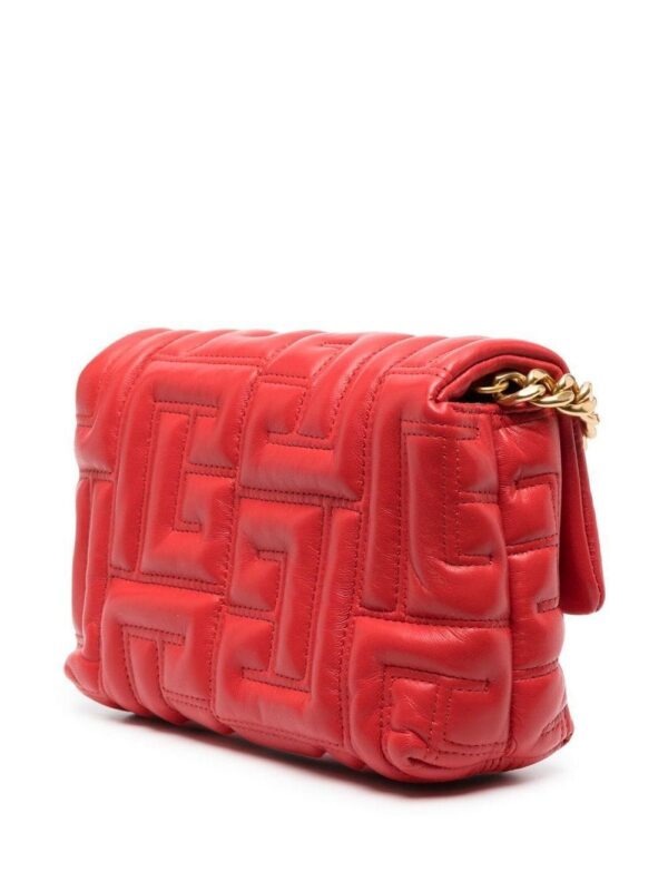 Balmain logo-detail leather crossbody bag