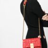 Balmain logo-detail leather crossbody bag