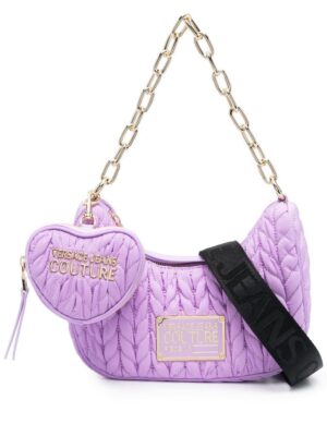 19516387_43674560_1000.jpg Versace Jeans Couture faux-leather matelassé shoulder bag